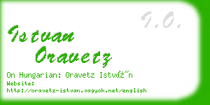 istvan oravetz business card